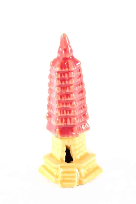 Chinese Pagoda - Red glaze