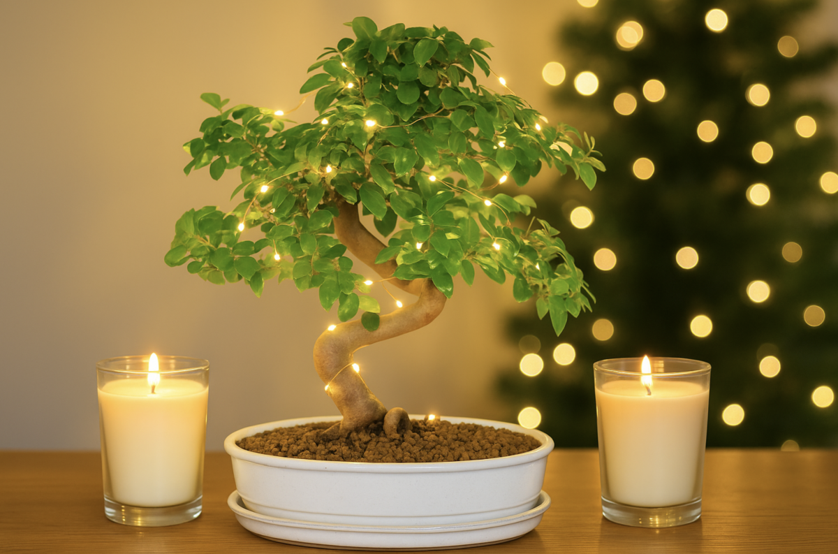 Bring Nature Into Your Festive Styling with Christmas Bonsai Décor